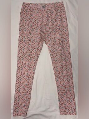The Beaufort Bonnet Co girls pink floral ditsy pattern leggings sz 12 NWOT